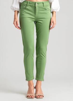 Pantalon 7/8 stretch taille normale vert LPB LES PETITES BOMBES  femme