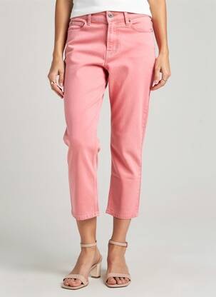 Pantalon 7/8 stretch taille normale rose ONLY femme