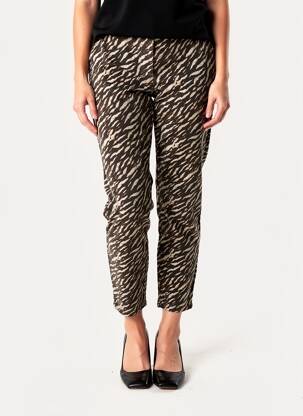 Pantalon slim stretch taille normale marron ONLY femme