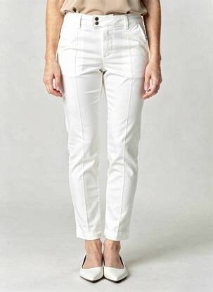 Pantalon slim stretch taille normale blanc LPB LES PETITES BOMBES  femme