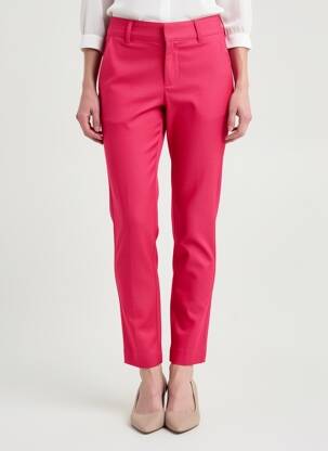 Pantalon slim stretch taille normale rose KAFFE femme