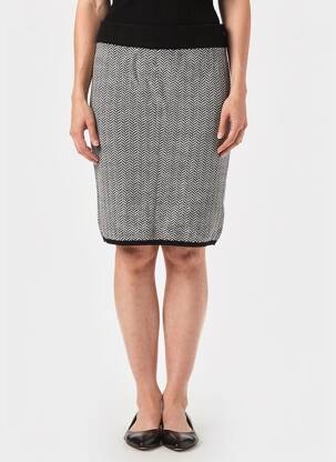 Jupe mi-longue stretch noir LILI SIDONIO femme