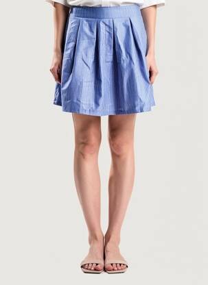 Jupe courte taille élastique bleu MOLLY BRACKEN femme