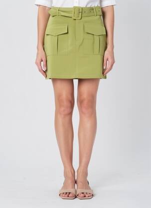 Jupe courte poches vert TIFFOSI femme