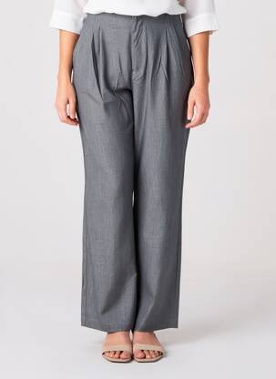 Pantalon droit stretch taille normale gris TIFFOSI femme