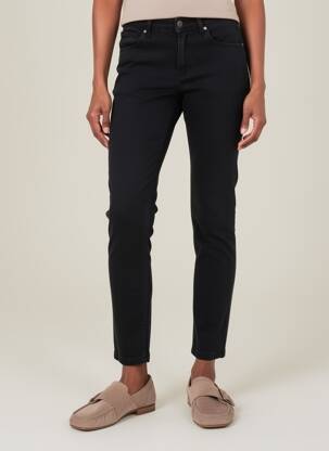 Pantalon slim tissage popeline taille normale noir NOIR'N'BLEU femme