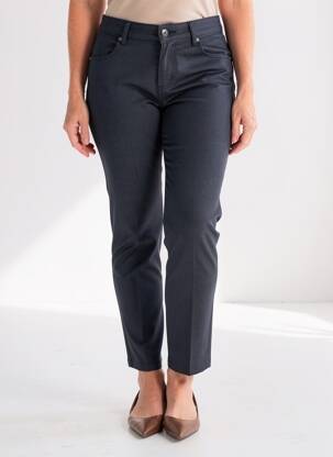 Pantalon slim stretch taille normale bleu fonce C'EST BEAU LA VIE femme