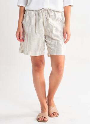 Short taille normale taille normale gris PIECES femme