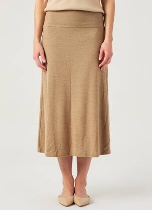 Jupe longue taille normale beige TIFFOSI femme