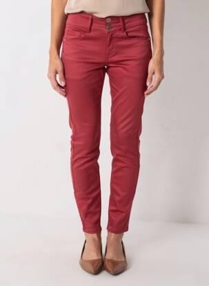 Pantalon slim tissage popeline taille normale rouge ONE SIZE FILTS ALL femme