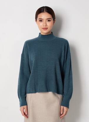 Pull manches longues manches longues bleu TIFFOSI femme