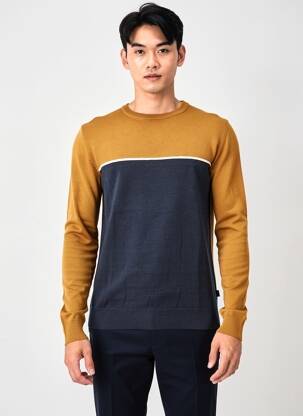 Pull stretch manches longues marron TIFFOSI homme