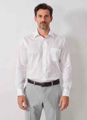 Chemise manches longues poches beige JUPITER homme