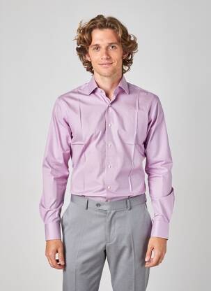 Chemise manches longues poches violet REDMOND homme