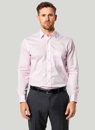 Chemise manches longues poches rose CAMBRIDGE homme