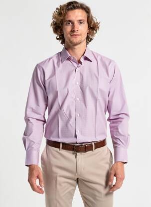 Chemise manches longues poches violet REDMOND homme