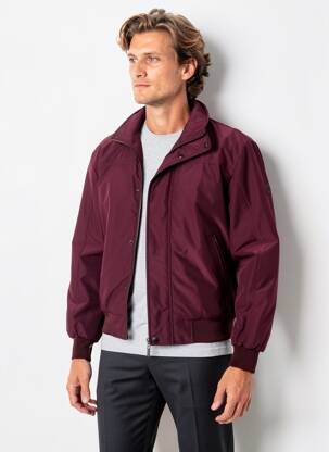 Blouson fermeture zippée sous rabat pressionné rouge SEA BARRIER homme