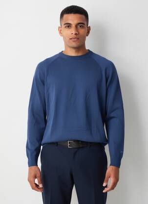 Pull stretch manches longues bleu LEE homme