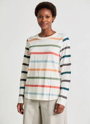 T-shirt manches longues manches longues bleu WHITE STUFF femme