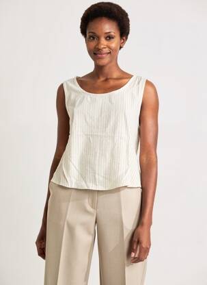 Top sans manche sans manche beige MOLLY BRACKEN femme
