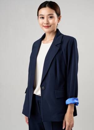 Blazer poches bleu PAKO LITTO femme