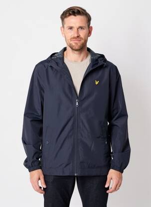Coupe-vent resserrée sur le bas a capuche bleu LYLE & SCOTT homme