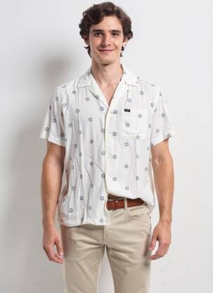 Chemise manches courtes poches bleu LEE homme