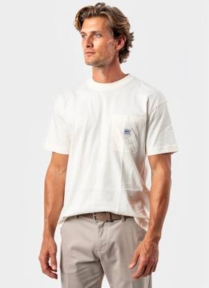 T-shirt stretch manches courtes beige LEE homme