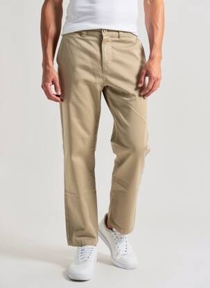 Pantalon chino stretch taille normale beige OXBOW homme