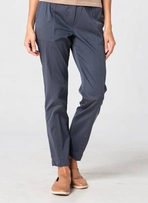 Pantalon slim taille élastique taille normale bleu LA FÉE ATELIER BY LA FÉE MARABOUTÉE femme