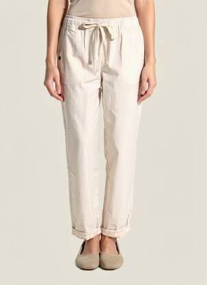 Pantalon droit stretch taille normale beige PAKO LITTO femme