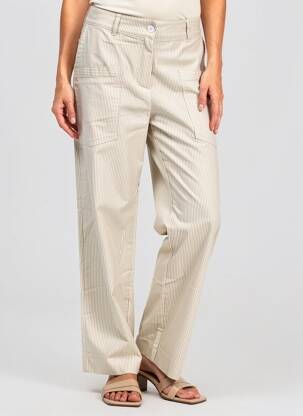 Pantalon droit stretch taille normale beige PAKO LITTO femme