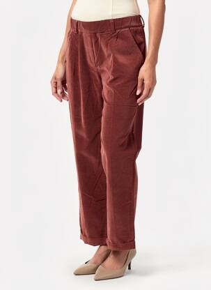 Pantalon droit taille élastique taille normale marron PAKO LITTO femme