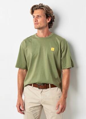 T-shirt sérigraphie floquée manches longues vert SERGE BLANCO homme