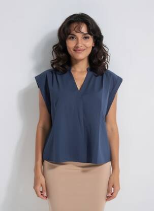 Top manches courtes manches courtes bleu MOLLY BRACKEN femme