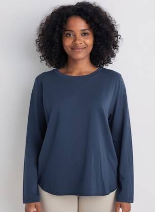 T-shirt manches longues manches longues bleu WHITE STUFF femme