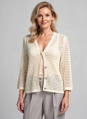 Gilet manches longues manches 3/4 jaune MCM femme