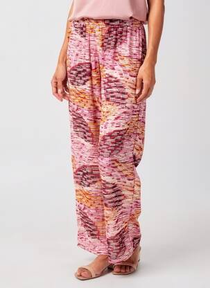 Pantalon droit stretch taille normale violet SURKANA femme