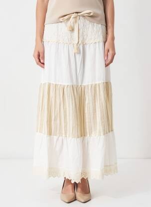 Jupe longue doublure beige Y.TWO femme