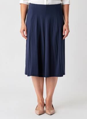 Jupe mi-longue stretch bleu BRANDTEX femme