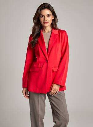 Blazer manches longues rouge B.YOUNG femme