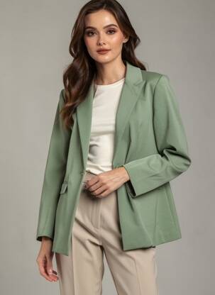 Blazer manches longues vert B.YOUNG femme