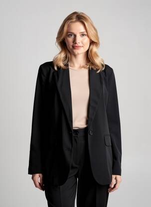 Blazer manches longues noir B.YOUNG femme