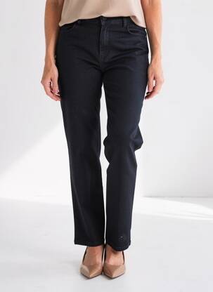 Jeans coupe droite stretch taille normale bleu KANOPE femme