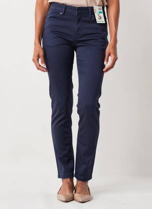 Pantalon slim taille élastique taille normale bleu S.QUISE femme