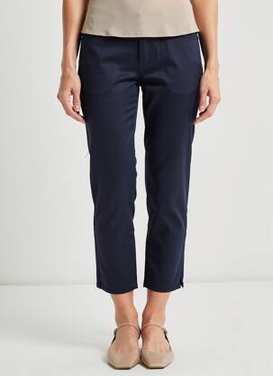 Pantacourt stretch taille normale bleu S.QUISE femme