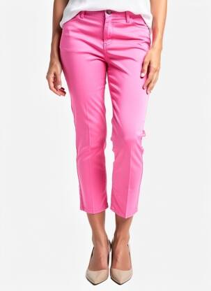 Pantalon 7/8 stretch taille normale rose KANOPE femme