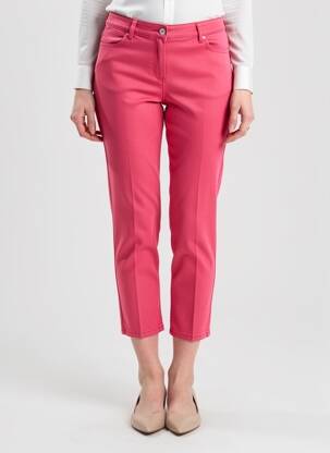 Pantalon 7/8 stretch taille normale rose KANOPE femme