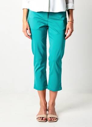 Pantacourt stretch taille normale bleu JULIE GUERLANDE femme
