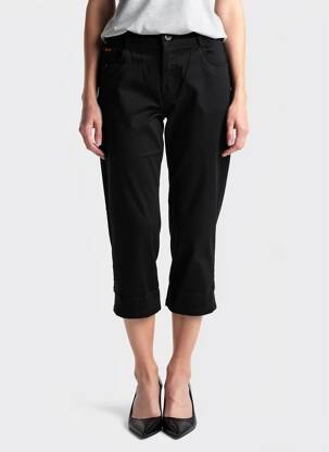 Pantacourt stretch taille normale noir SWALLOW femme